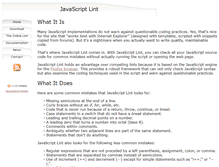 Tablet Screenshot of javascriptlint.com
